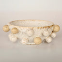 Fruit bowl with raised bobbles and speckled glaze finish