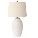 Speckled White Ceramic Table Lamp