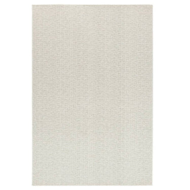 Stratia Beach Rug in beach color, flat-woven for outdoor and indoor use