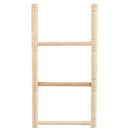Minimalist wooden ladder for home décor and storage.