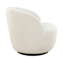 Alba Swivel Chair in Pristine Natural – stylish and comfortable occasional seating