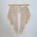 angel wing macrame wall decor