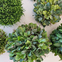 artficial greenery balls and plants