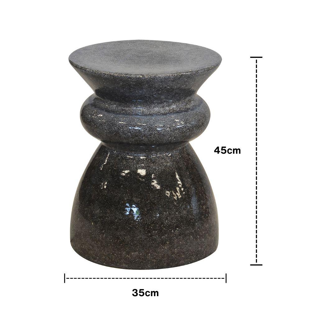 charcoal ceramic side table size guide