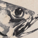Close-up of hand-painted finish showing fish details on Marine Majesty Wall Art Sea Sand