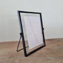 Classic Style Metal Photo Frame, Narrow Border Art Display Stand For Tabletop Placement