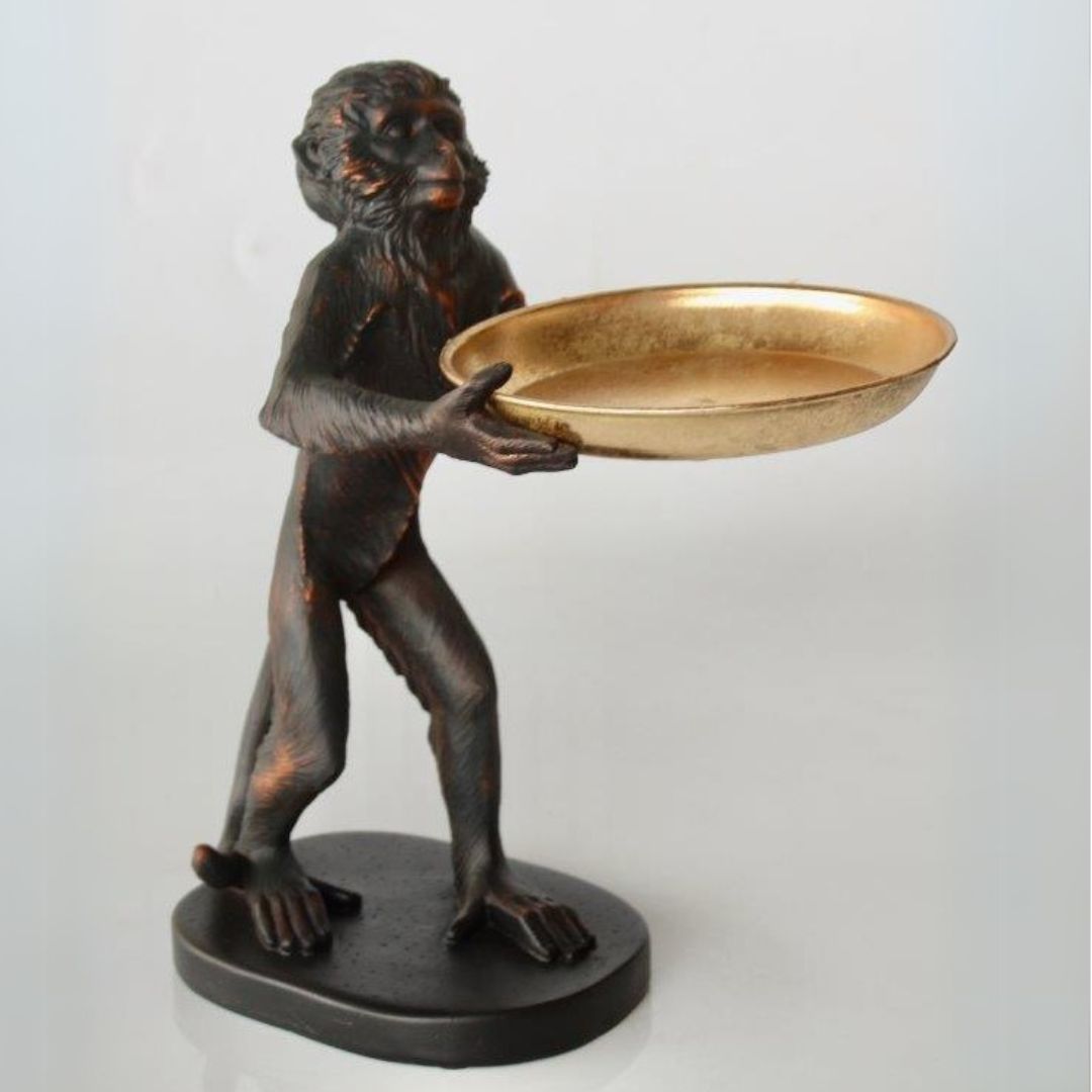 Unique butler tray for entryway or guest lodge