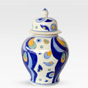 Navy and Yellow Ceramic Ginger Jar 42cm