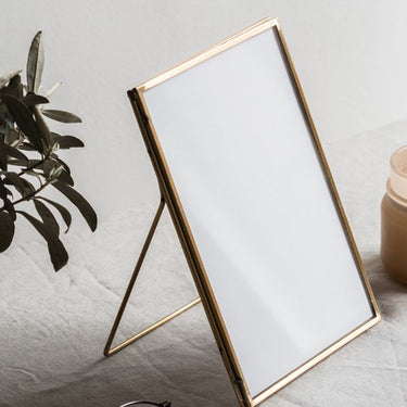 Elegant Gold Metal Photo Frame - Woodka Interiors