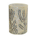 Side table with natural motif and pearl inlay