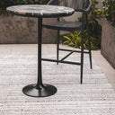 sunstrokes outdoor rug in Gull styled
