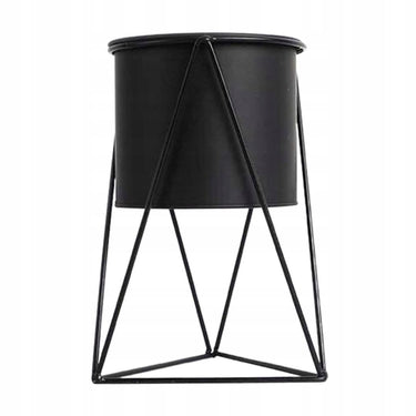 Tripod black metal planter stand