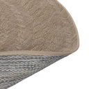 Braided polypropylene round rug in neutral Warm Sand