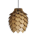 wooden pendant light in a pino design
