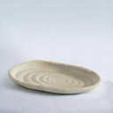 White Coral Oval Tray