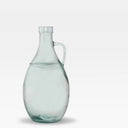 Glass vase with handle
