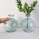 small recycled glass vase with a bubble shape