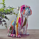 Colourful home decor accents to create a vibrant home interior, featuring a multi-coloured ornament in a neutral space 