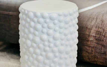 ceramic stool for garden seating and indoor decor