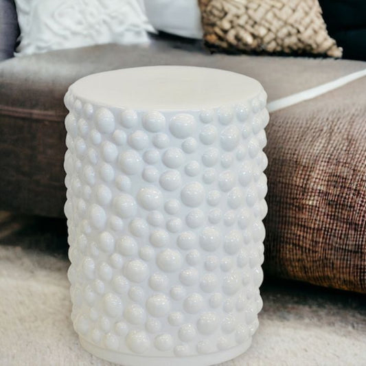 ceramic stool for garden seating and indoor decor