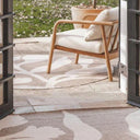 Outdoor rugs on a stylish patio deck – weather-resistant and durable outdoor rugs from Woodka Interiors