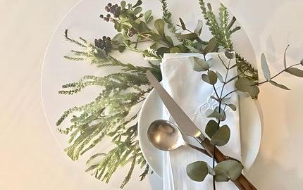 a place setting with table art placemats 