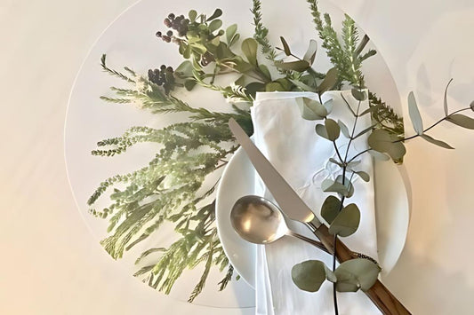 a place setting with table art placemats 