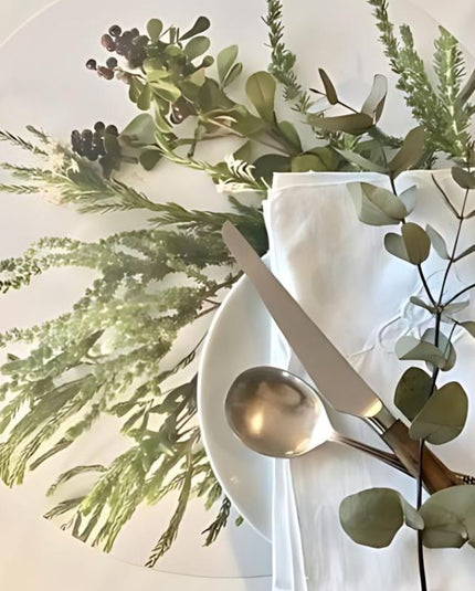 a place setting with table art placemats 