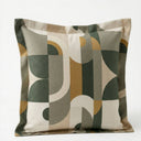 Arcadia mid-century modern abstract geometric cushion.