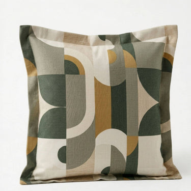 Arcadia mid-century modern abstract geometric cushion.