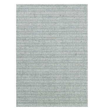 Subtle striped wool rug for large living areas