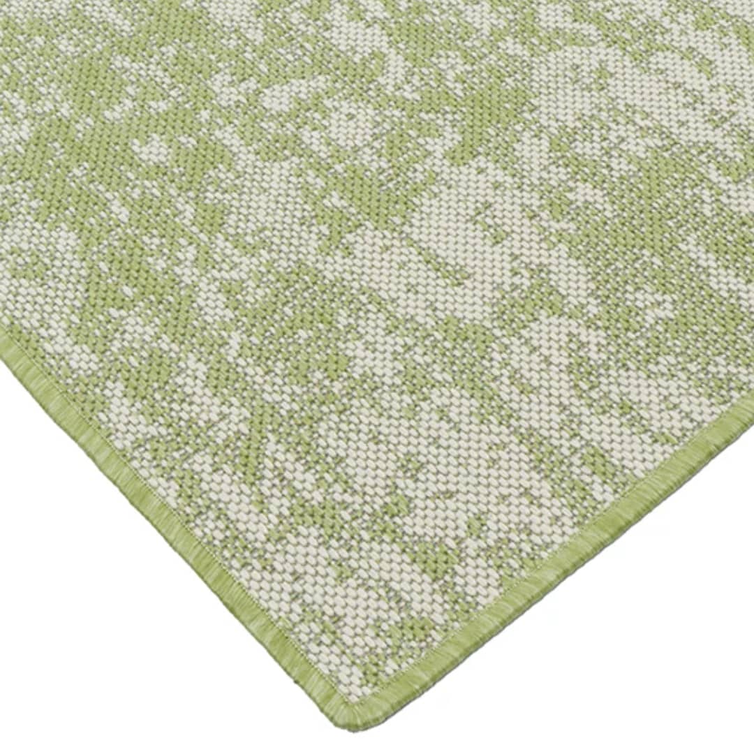 Azulejo Moss Rug | Flat-Woven Green-Toned Area Rug – Woodka Interiors