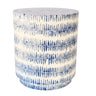 Azure Capiz Drum Stool By Woodka Interiors