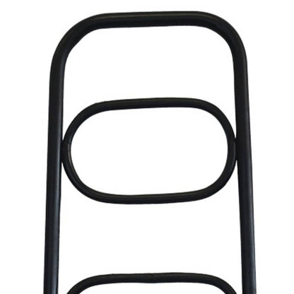 Bamboo Decor Ladder Elliptic Black perfect for towels or throws