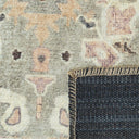 Baroness blush close-up of a patterned rug with a geometric design