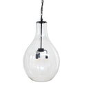 Large Bell Pendant Light showcasing its mouth-blown glass and sculptural bell shape