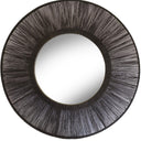 Black Jute Rope Round Mirror