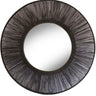 Black Jute Rope Round Mirror