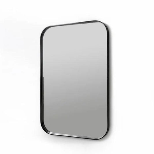 Deep Frame Rounded Rectangle Mirror - Black – Modern Bathroom Mirrors