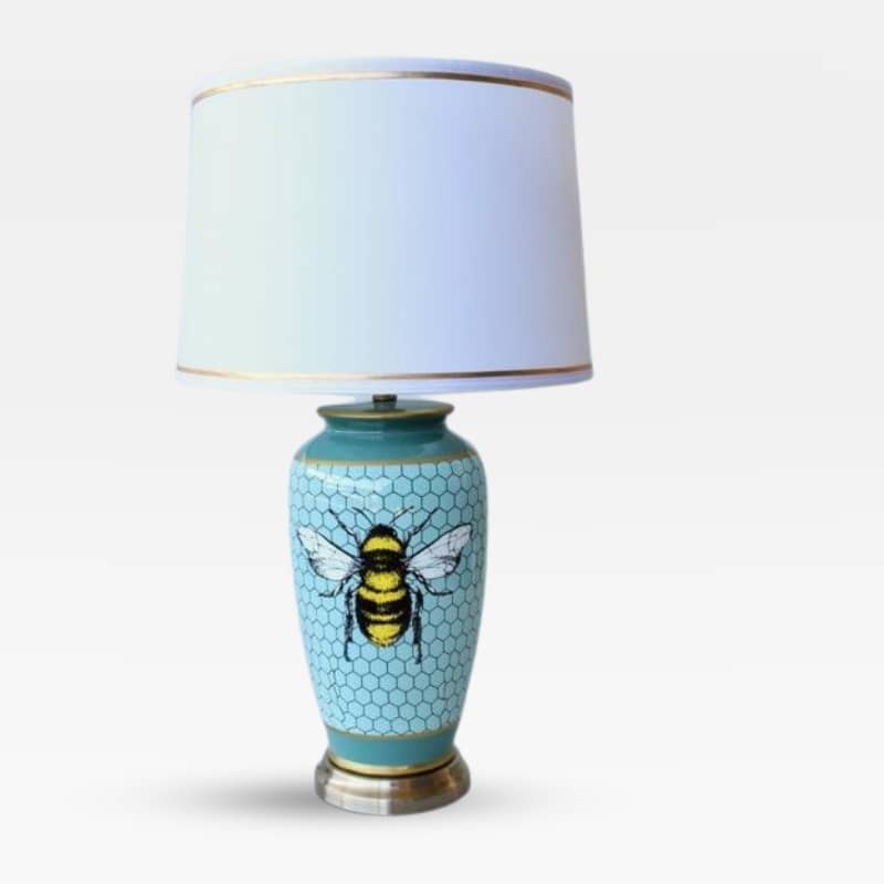 Honeycomb Bee Ceramic Lamp 
