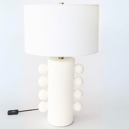 Bobbles White Ceramic Lamp