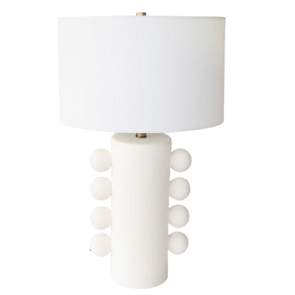 Bobbles White Ceramic Table Lamp