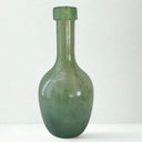  large bottle shaped green vase 