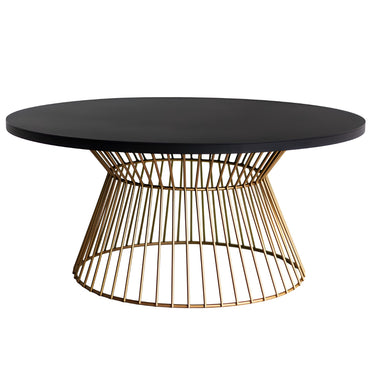 bowtie metal round coffee table