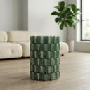 Brix Green Ceramic Stool | Side Table 