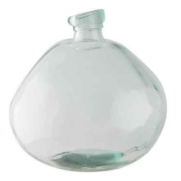 large glass vase in a bubble shape
