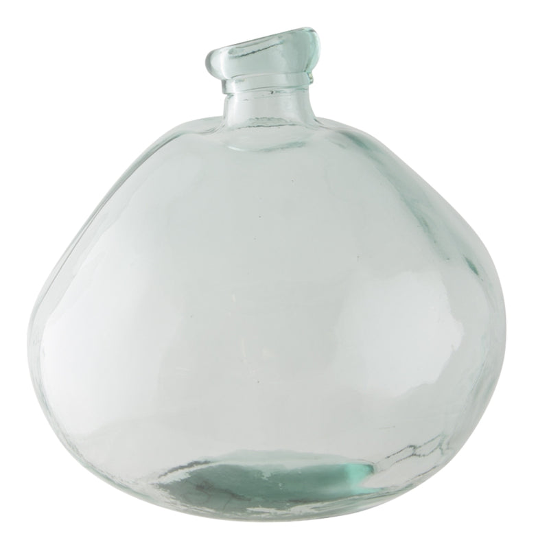 large glass vase in a bubble shape