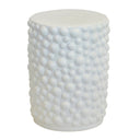 Ceramic stool lovers will adore the Bubble Ceramic Stool, a stunning piece that doubles as a stylish side table. With its glossy white finish and unique bobble design