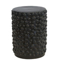 Bubble Ceramic Garden Stool in Black - Ceramic Stools by Woodka Interiors