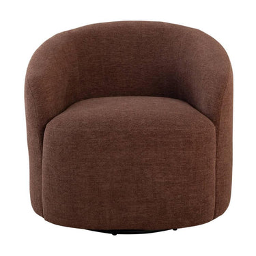 The Camelot Swivel Chair combines comfort and movement in a deep-toned fabric